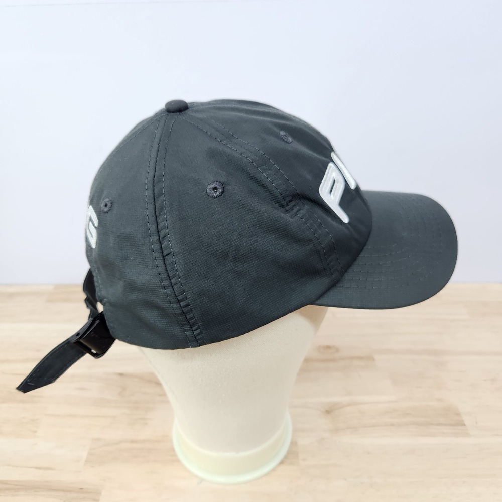 Ping Performance Golf Hat Cap Gray White Strapback Adjustable Lightweight - Picture 2 of 10
